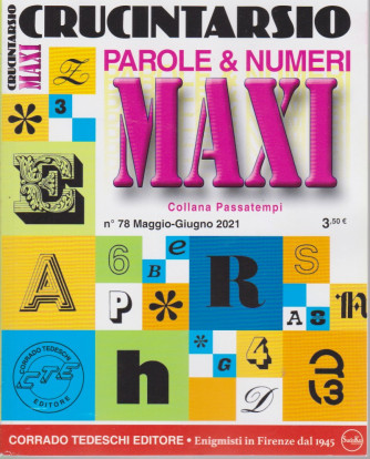 Maxi Crucintarsio - n. 78  - maggio - giugno  2021 - trimestrale