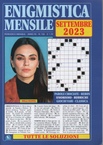 Enigmistica  Mensile - n.133 - mensile - settembre    2023