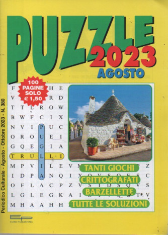 Puzzle 2023 -n. 380 -  agosto  2023 - 100 pagine