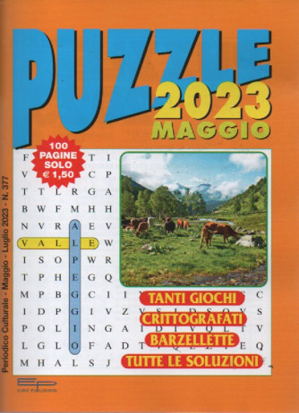 Puzzle 2023 -n. 377 -  maggio 2023 - 100 pagine