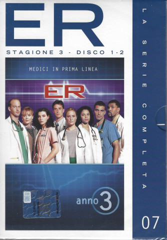 I dvd di Sorrisi collection n. 10 - In prima linea con i medici di ER -  7° uscita + doppio dvd - 8/2/2022 - settimanale