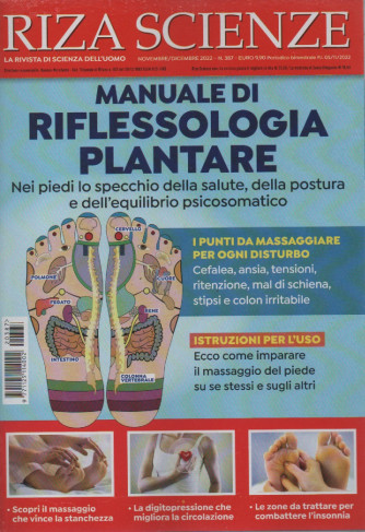 Riza Scienze - Manuale di riflessologia plantare - n. 387 - novembre - dicembre 2022 - bimestrale