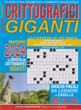 Crittografici giganti - n. 37 - maggio   2024 - mensile
