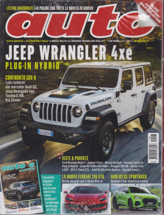 Auto + Autosprint - n. 8 - agosto 2021 - 2 riviste