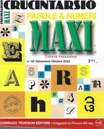 Crucintarsio maxi  - n. 85 -settembre - ottobre 2022 - trimestrale