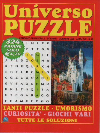 Universo Puzzle - n. 29 - trimestrale - ottobre - dicembre 2022- 324 pagine