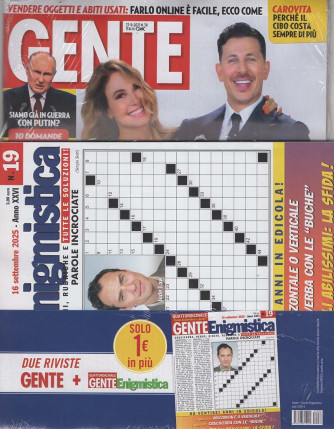 Gente + Gente Enigmistica - Uscita n.38 - 20 Settembre 2025 - Quattordicinale