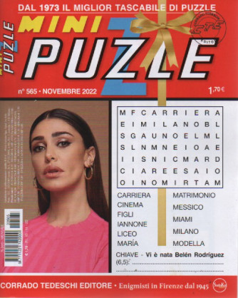 Mini Puzzle - n.565 -novembre 2022 - mensile