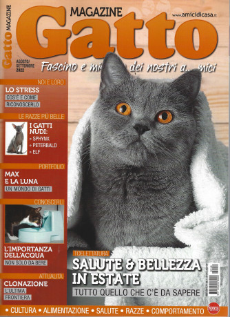 Gatto magazine - n. 146 - bimestrale -agosto - settembre  2022