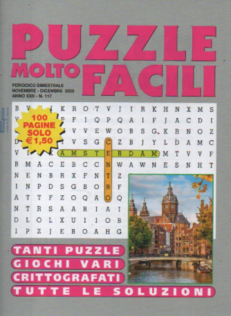Puzzle molto facili - n. 117- bimestrale - novembre - dicembre  2023 - 100 pagine