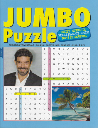 Jumbo Puzzle - n.65 - trimestrale -giugno - agosto 2022