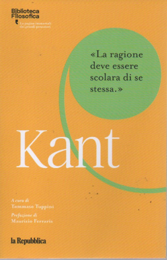 Biblioteca filosofica - Kant - 187 pagine - La Repubblica