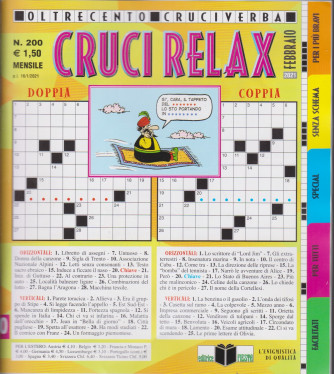 Cruci Relax - n. 200- mensile -16/1/2021