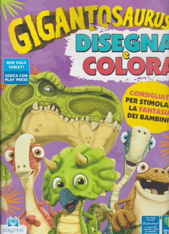 Gigantosaurus disegna e colora - n. 2 - febbraio - marzo 2021 -   - bimestrale