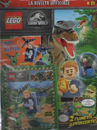 Lego Jurassic World - 33°Uscita - 18 maggio 2023-bimestrale -  Owen con jet pack + Raptor