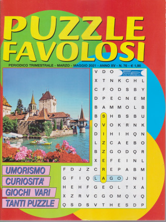 Puzzle Favolosi - n. 76 - trimestrale -marzo - maggio 2021