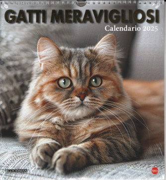 Calendario 2025 Gatti meravigliosi - cm. 27.5 x 30 con spirale