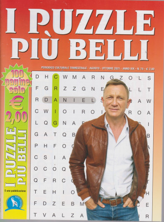 I puzzle piu' belli -Daniel Craig-  n. 74 - trimestrale - agosto - ottobre 2021 - 100 pagine