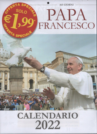 Calendario 2022 " 365 Giorni Papa Francesco - cm. 24x33
