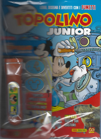 Topolino Junior -n. 7  -  + Torcia proiettore con le immagini di Topolino! - bimestrale - 30 novembre 2021