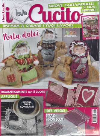 I Love Cucito  Extra - n. 38 - bimestrale -dicembre - gennaio  2022