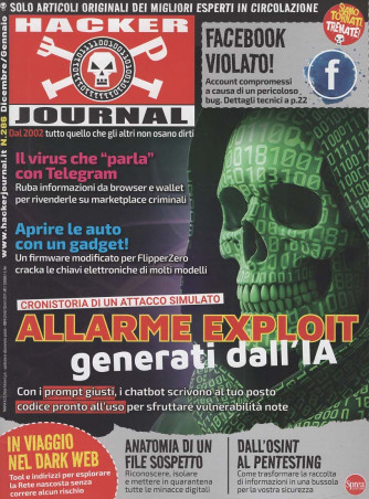 Hacker Journal - Uscita n.286 - 13 Novembre 2025 - Bimestrale