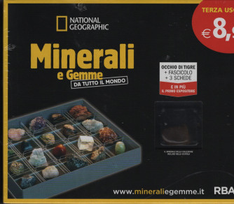 Minerali e Gemme - National Geographic - 3°Uscita - Occhio di tigre + Espositore