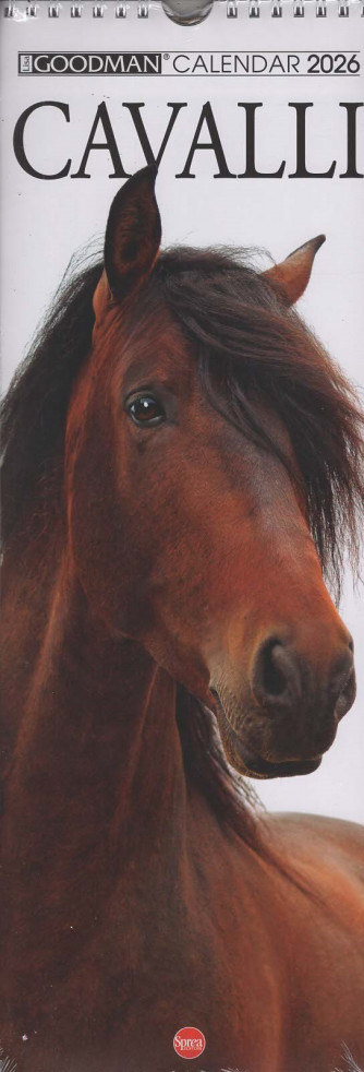 Calendario Cavalli 2026 (15x41 cm con spirale)