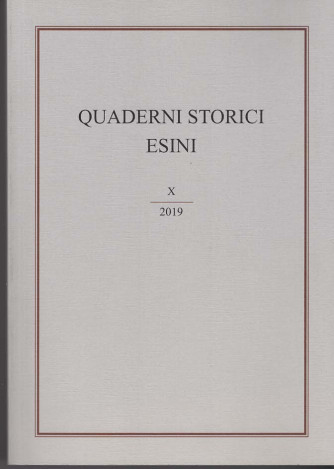 Quaderni Storici Esini vol. 10 anno 2019