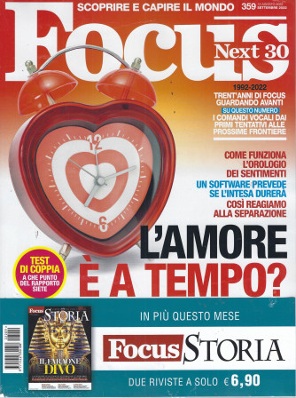 Focus  + Focus Storia - n. 359 - settembre 2022 - 2 riviste