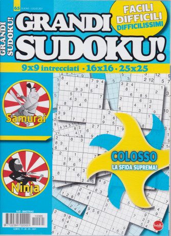 Grandi Sudoku - n. 65 - giugno - luglio   2021- bimestrale