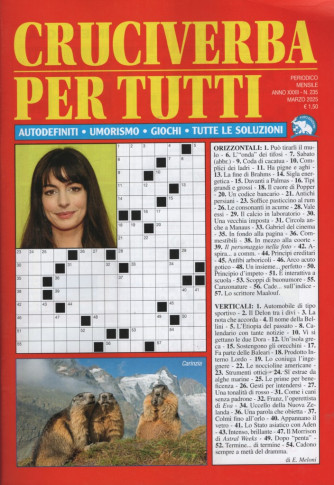 Cruciverba per Tutti - Uscita n.235 - 11 Febbraio 2025 - Mensile