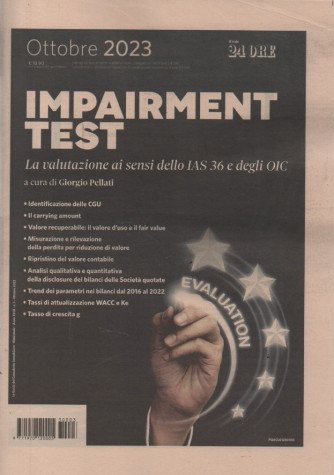 Impairment test -  n. 3 - ottobre   2023 - bimestrale