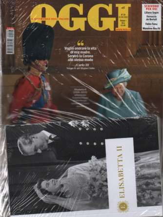 Oggi + il libro Elisabetta II - n. 38 - 22/9/2022 - settimanale - rivista + libro