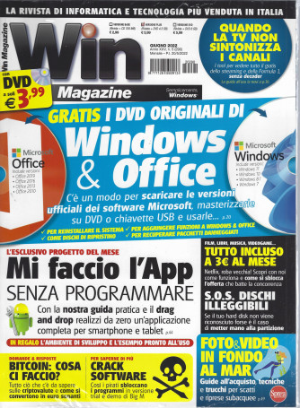 Win Magazine Plus - rivista + dvd - n. 290 - giugno  2022- mensile