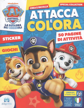 Attacca e Colora - Paw Patrol - Uscita n.9 - 31 ottobre 2025 - Bimestrale