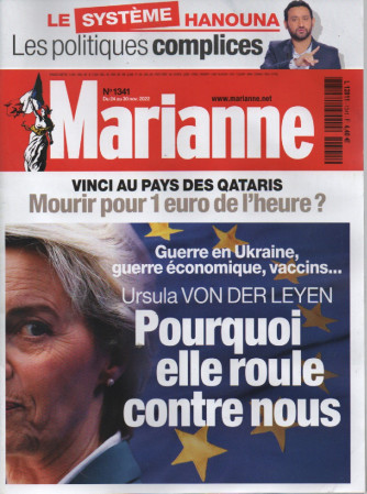 Marianne - n. 1341 - du 24 au 30 novembre  2022 - in lingua francese