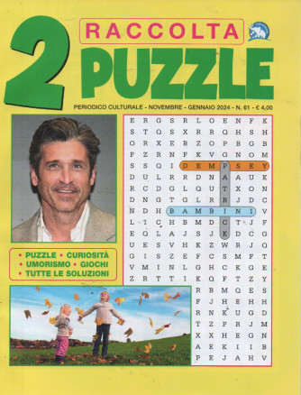 Raccolta 2 puzzle  - n. 61 - novembre - gennaio 2024