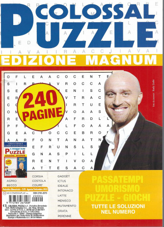 Colossal puzzle - edizione magnum - n. 4 - bimestrale - agosto - settembre   2022 - 240 pagine