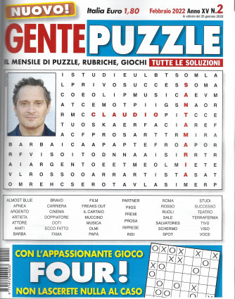 Gente puzzle - n. 2  -febbraio 2022 - mensile - 100 pagine