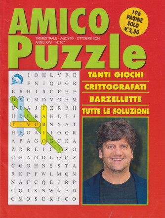 Amico puzzle - n. 107 - trimestrale -agosto - ottobre   2024 - 196 pagine