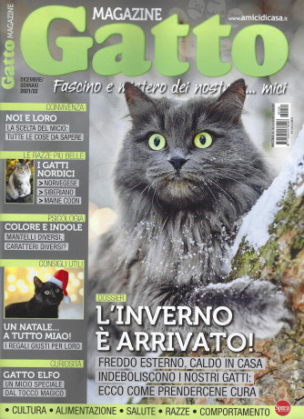 Gatto magazine - n. 142 - mensile -dicembre - gennaio 2022