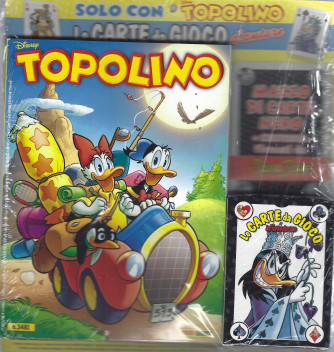 Topolino - N° 3481 + Le carte da gioco d'autore - 10 agosto 2022 - settimanale