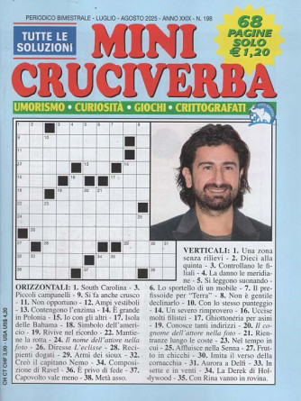 Mini Cruciverba - Uscita n.198 - 7 Giugno 2025 - Bimestrale