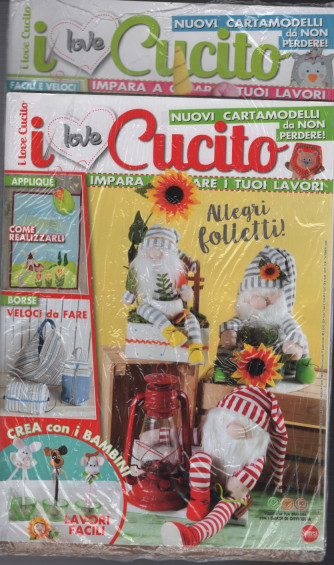 I Love Cucito - n. 15 - bimestrale - febbraio/marzo  2022 - 2 riviste