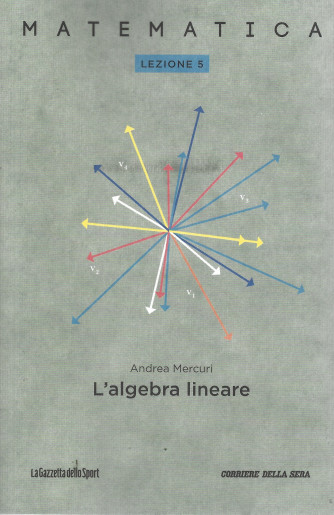 Collana Matematica - lezione 5 - L'algebra lineare - Andrea Mercuri- settimanale - 159 pagine
