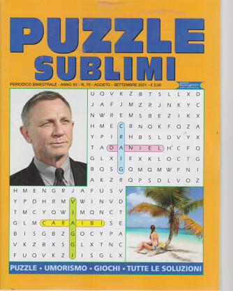 Puzzle sublimi - n. 70 - bimestrale -agosto - settembre 2021
