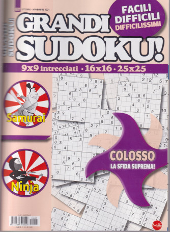 Grandi sudoku - n. 67 - novembre/2021 - bimestrale