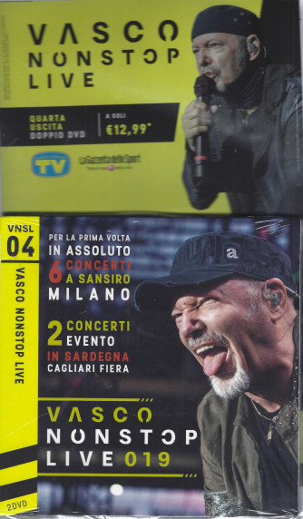 Vasco nonstoplive - - quarta  uscita - doppio  dvd - 14/6/2022 - settimanale