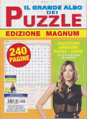 Il Grande Albo dei puzzle - Edizione magnum - n. 7- trimestrale  -giugno/luglio/agosto/2021 - 240 pagine